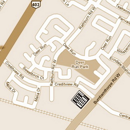 key map 4040 Creditview Drive, Mississauga Ontario